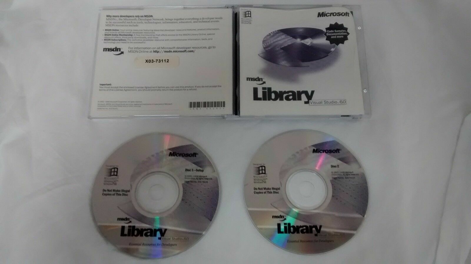 MSDN Visual Studio 6.0 Enterprise等 多数収録 Microsoft MSDN Library Visual Studio 6 6.0 Two CD Set #34 | eBay